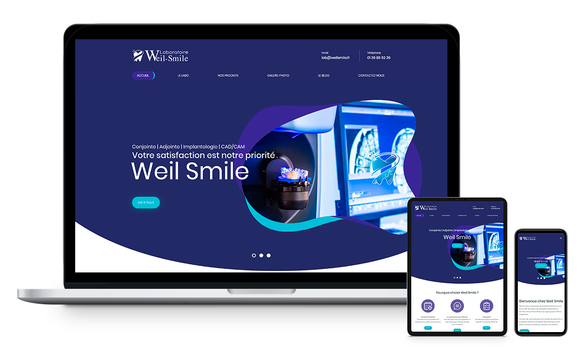 Site web de Labo Weil Smile